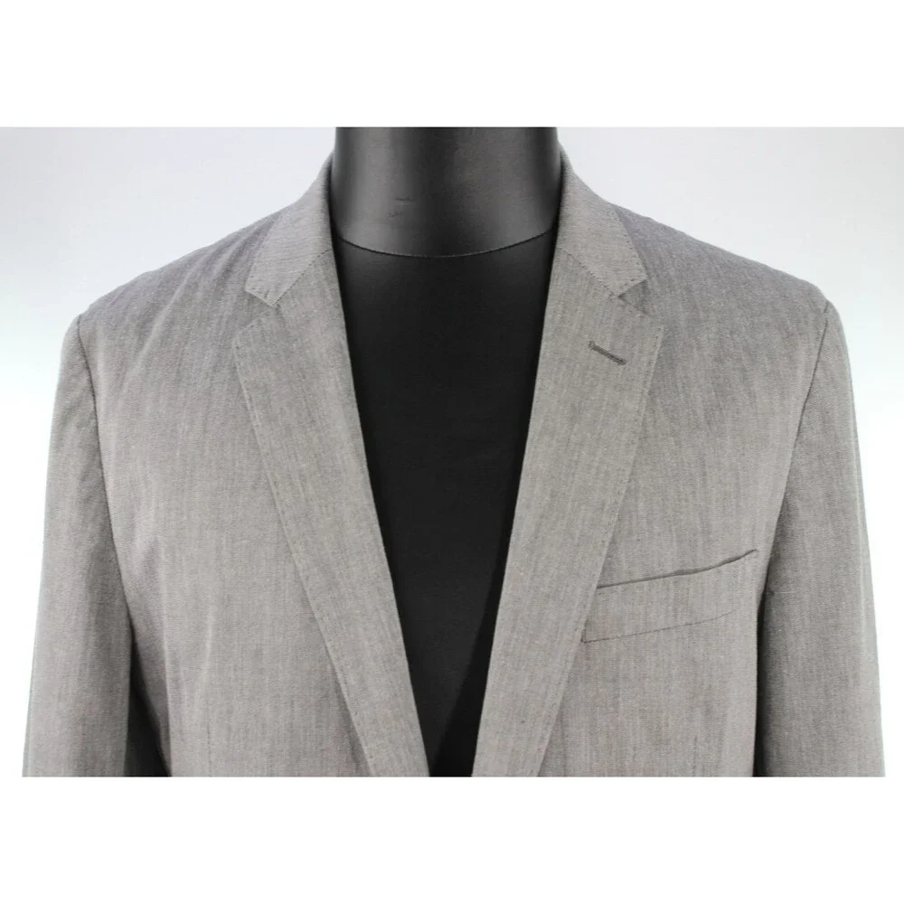 J. Crew Ludlow Men's Unstructured Sport Coat Size 42R Cotton Blend Gray EUC